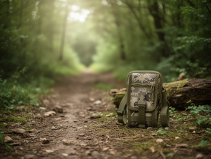 Borsa per telefono mimetica da uomo in nylon M1180102 con tracolla per telefono - Product Image 2