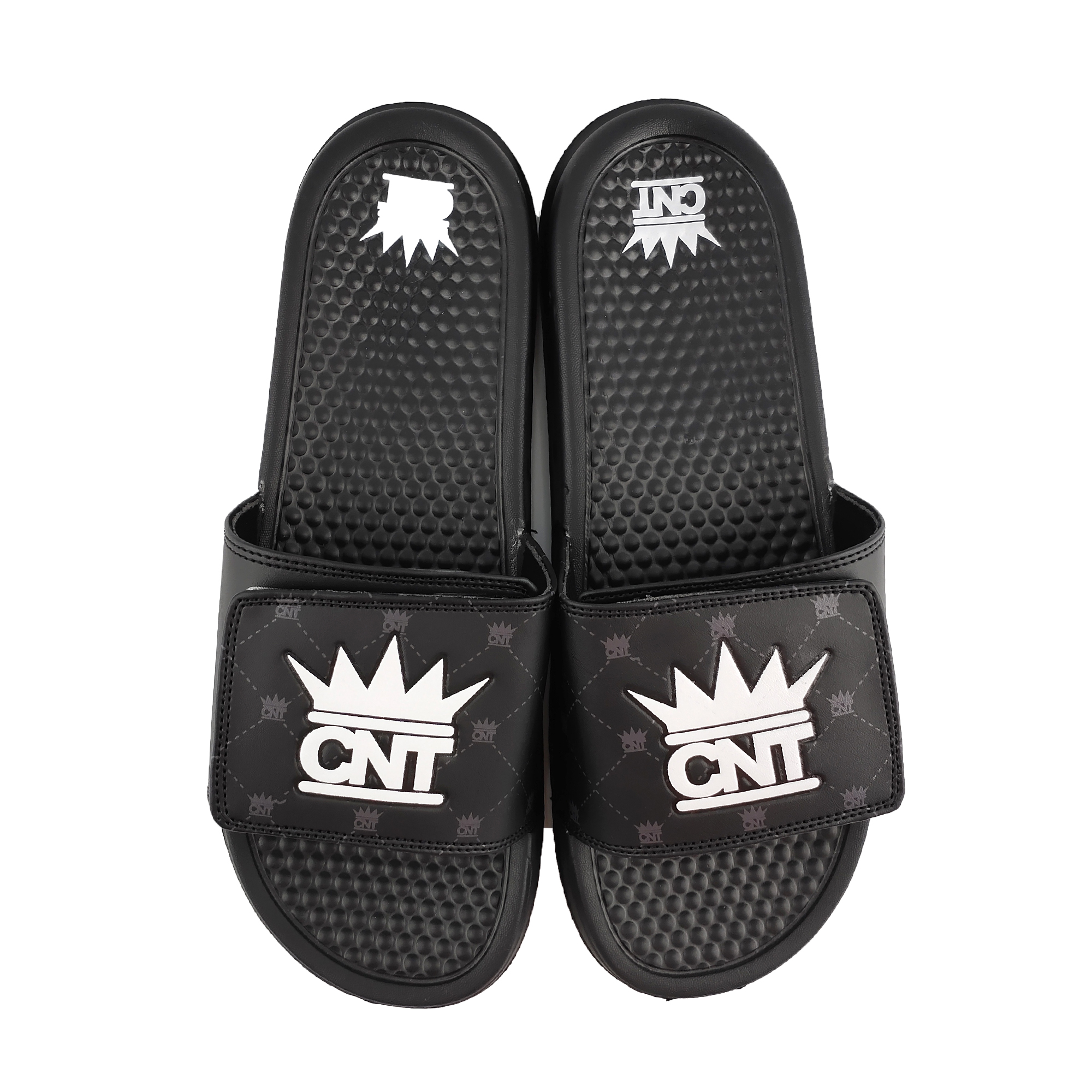 Greatshoe цены по прейскуранту завода-изготовителя китайские Тапочки износостойкие однотонные черные сандалии массажные тапочки