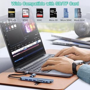 पास्ता 8 2 यूएसबी हब मल्टीपोर्ट डॉक tf/pd रीडिंग 3.5 मिमी ऑडियो प्रकार सी सपोर्ट सभी TYPE-<span class=keywords><strong>C</strong></span> कंप्यूटरों के लिए यूएसबी 3.5 मिमी ऑडियो प्रकार स्टॉक - Product Image 4