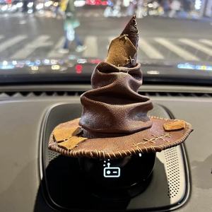 Chapeau de tri <span class=keywords><strong>HP</strong></span> en cuir de mouton véritable, fait main, vintage, chapeau de sorcier - Product Image 5