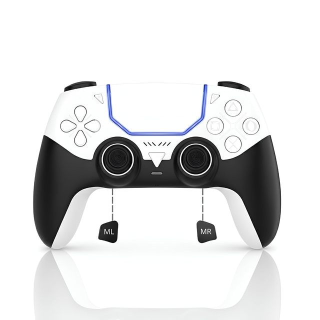 OEM Wireless Controller 6-AXIS GYRO Sensor for P5/P5 Slim/PS5 Pro Dual Vibration Gamepad with Touchpad Rechargeable