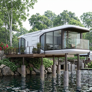 Casa Prefabricada Moderna de Lujo Contemporáneo, Hotel Cápsula Espacial, Construcción de Cabañas de Lujo para Apartamentos Inmobiliarios - Product Image 2