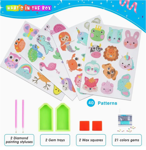 COOLEVE Factory Wholesale Eco-Friendly 5D DIY Custom Cartoon Style <strong>Easter</strong> Gift Diamond Drawings Art Craft Mosaic <strong>Stickers</strong> - Product Image 6