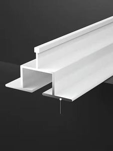 Système de rails de rideaux en aluminium dissimulés, montés au plafond, pour hôpital et clinique - Product Image 3