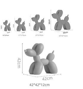 Ready to Ship DIY Fluid Balloon Dog White Piggy Blank Resin Art Crafts Embryo Handmade Children's <strong>Toys</strong> Indoor Home Decoration - Product Image 6