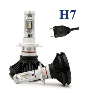 H7 <b>LED</b> <b>Headlight</b> Conversion Kit 8V 48V Wide Voltage Silent CSP Chip 4400LM 6000K 4300K 3000K Aluminum Alloy Auto Driving Bulb - Product Image 1
