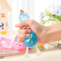 Jouet à presser en forme de canard Aurora scintillant, rempli de maltose, jouet anti-stress, jouet sensoriel, jouet pour enfants et adultes, cadeau pour soulager l'anxiété