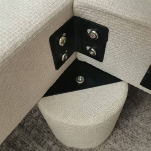 Lit moderne de luxe taille Queen, mobilier de chambre à coucher, lits double et king size rembourrés - Product Image 5