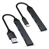 Hubs USB Tipo-C de 4 Puertos de Alta Calidad al por Mayor, Estación de Acoplamiento USB 3.0 Multipuerto para Computadora Portátil