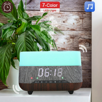 Diffuseur d'arôme à affichage d'horloge humidificateur de remplissage supérieur intelligent à ultrasons pour maison hôtel voiture école