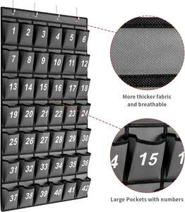 Organizador de Pared con 42 Bolsillos Numerados para el Aula, Organizador Colgante para Teléfonos Celulares y Calculadoras, Material Escolar de Tela No Tejida - Product Image 4