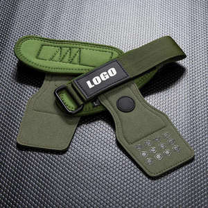 แผ่นรองมือหนังวัวแท้แบบพรีเมียม ป้องกันฝ่ามือ พร้อมสายรัดข้อมือปรับระดับได้ สำหรับยกน้ำหนัก พาวเวอร์ครอสฟิต - Product Image 5