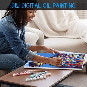 Décoration <span class=keywords><strong>de</strong></span> la maison cadeau adulte et enfant do-it-yourself couleur bricolage peinture bricolage toile peinture par numéros - Product Image 4