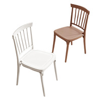 Chaises de prière empilables en résine PP colorée, en plastique, pour hôtels, fêtes, banquets, extérieur, maison, salle à manger, salon, villa - Vente en gros à prix réduit