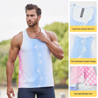 Débardeur Unisexe à Séchage Rapide et Respirant pour la Course et le Sport, Service OEM ODM, Impression Personnalisée de Haute Qualité, Débardeur Sans Manches
