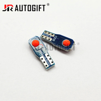 Ampoule LED T5 W3W COB 2SMD super brillante 12V, lampe à culot pour tableau de bord de voiture, indicateur d'avertissement
