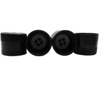 Offre Spéciale d'usine 31.5MM en plastique noir inviolable bouchon à vis anti-vol et insert de verseur pour bouteilles en verre d'olive