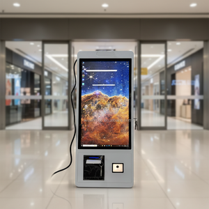 WUXIN 21.5 2 32" Terminal de Autoservicio con Soporte de Suelo, Kiosco de Pago y Pedidos, Tótem de Comanda para Restaurantes - Product Image 2
