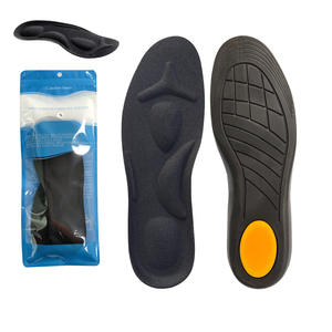 4D Unisex Soft Sole Comfortable Sports Shock Absorption Sweat-Absorbing PU Full Insoles for Arch <b>Support</b> - Product Image 6