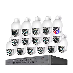 Kit CCTV PoE 16 canaux avec audio bidirectionnel, suivi automatique, caméras 4K, vision nocturne couleur, zoom optique 8x, réseau IP HD, carte SD Cloud - Product Image 4
