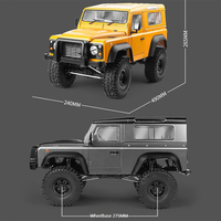 MN-999 Led Lumières Tout Terrain Escalade Alliage Métal 4WD 4X4 Simulation RC Monster Crawler Modèle De Voiture Pour Adultes