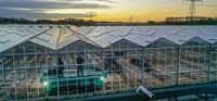 5 hectare grote, meergespannige, gecontroleerde kweekkas voor de teelt van groenten, bloemen en fruit met automatische irrigatie