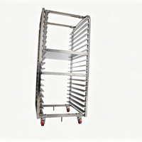 Chariot de refroidissement pour boulangerie, en aluminium et acier inoxydable 304 316, personnalisé, pour cuisine commerciale, chariot à pain, chariot à plateau