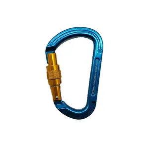 Kait Jepret Putar Keamanan Panjat Batu Logam Grosir Klip Carabiner Carabiner Multifungsi Mendaki