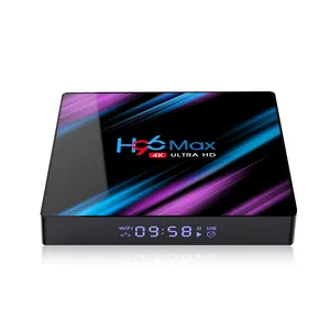 Nhà Máy Rk3318 Android 10.0 H96 Max Thông Minh Set Top Box 4G 64GB Kép 5G Wifi 4K TV Box