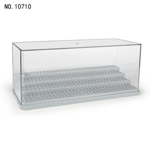 Vitrina de exhibición para figuras de acción y bloques de construcción BLOCKMOC 10710, de plástico transparente, a prueba de polvo, color personalizado, certificada ASTM EN71, para niños - Product Image 3
