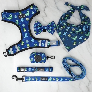 Ensemble de laisse, collier, sac à déjections et harnais pour chien réglable et réversible, personnalisé, de haute qualité, doux, anti-traction, pour la vente en gros - Product Image 3