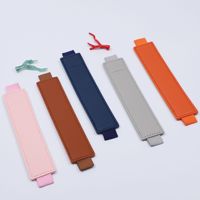 Clip de stylo élastique en cuir PU personnalisé pour cahier de livre porte-crayon porte-crayon portable cadeaux pour lui fournitures de bureau scolaire
