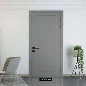 Porte en bois composite intérieure insonorisée, écologique, résistante à la déformation, en chêne, nettoyable, élégante et résidentielle - Product Image 3