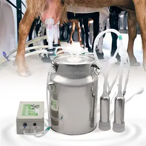 10L Vakuum Typ Automatische Milchkühe Ziege Schafs milch maschine Pulsation Tragbare elektrische Kuhmelk maschinen
