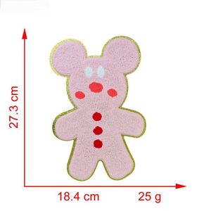 แผ่นปะติดเสื้อยืด ฮู้ดดี้ ลายต้นคริสต์มาส มนุษย์ขนมปังขิง และหนูฮอลลี่จอลลี่  ปักด้วยไหมเชนีลล์ ขอบกลิตเตอร์  สำหรับตกแต่ง - Product Image 3