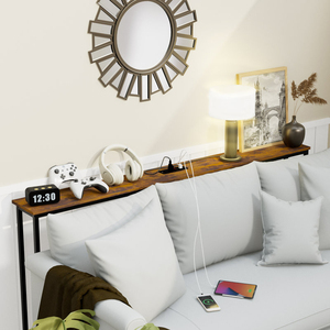 OEM 70.9 Inch Long Sofa Table with <b>Shelves</b> Rustic Console Table with Storage <b>Industrial</b> Entryway Tv Stand Rustic Console Tables - Product Image 3