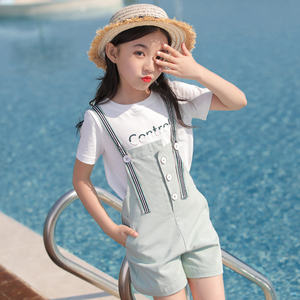 Conjunto de Camisa de Algodón para Bebé, Pantalón con Tirantes y Corbata de Moño para Verano, Compra al por Mayor de China - Product Image 1