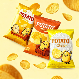 Bolsas de Embalaje para Refrigerios Impresas Personalizadas, Termosellables, de Grado Alimenticio, Resistentes a la Humedad, para Palomitas de Maíz, Papas Fritas y Más - Product Image 3