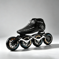 Patins à roulettes de vitesse en fibre de carbone, patins de course professionnels, grandes roues en PU de 100, 110, 125 mm, unisexe pour adultes, jeunes et enfants