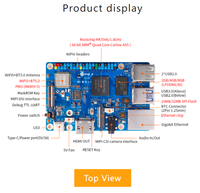 Carte de développement Orange Pi 3B, Orange Pi 3B Quad Core RK3566, prend en charge le module EMMC, Orange Pi 3B
