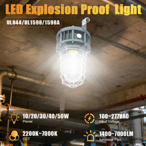 Lámpara LED a Prueba de Explosiones para Áreas Peligrosas Atex Zona 1 Zona 2 de 20W, STOCK en EE. UU. - Product Image 2
