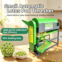 Décortiqueuse Électrique Humide et Sèche pour les Capsules de Lotus – Machine Domestique pour le Décorticage des Lotus Verts Frais et des Capsules de Lotus Matures en Fer Dur