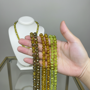 Cristales de Vidrio Facetados de Alto Brillo de 8x6 mm, Color Degradado, Colores Surtidos, Espaciadores Sueltos para Hacer Collares y Joyería - Product Image 5