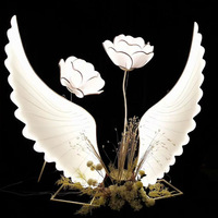 A-WL03 Hochzeitsbühnen-Requisiten Leuchtende Dekorative Lichter Boden-Gangweg Engelsflügel für Andere Dekorative Blumen und Pflanzen