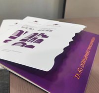 Impression de brochures, dépliants, menus et livrets personnalisés en papier professionnel avec film doré mat ou brillant A4, A3, A5, A6 – Service à prix abordable