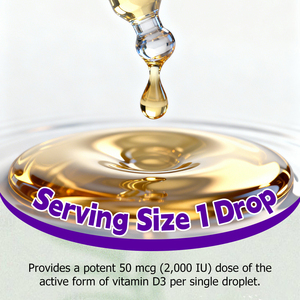 Premium High Vitamin D3 Liquid Drops with Vitamin D Support Optimal Bone Health Via Calcium Utilization Bone Health Liquid Drops - Product Image 3