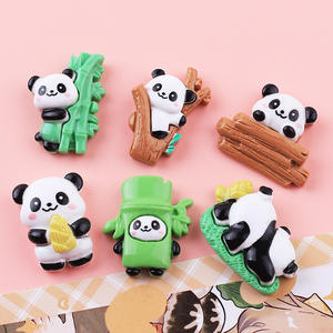Nueva llegada Panda Multi-estilo lindo Animal resina encantos para DIY crema pegamento teléfono caso sombreros Material Accesorios - Product Image 4