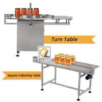 Table tournante de tri automatique MTW pour le débroussaillage de bouteilles rondes en plastique, verre et PET pour ligne de remplissage