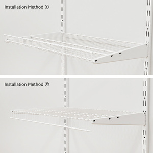 L-Hình Dạng Dây Kim Loại Kệ Kết Hợp Với Chân Đế Cho Tự Làm Tủ Quần Áo Có Thể Điều Chỉnh Dây Kệ Cho Tường Lưu Trữ Tủ Quần Áo Đơn Vị - Product Image 5