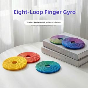 Spinner Antiestrés Impreso en 3D, Anillos Fidget, Material PLA Impreso en 3D, Estilo de Arte Moderno, Juguete Giratorio para Aliviar el Estrés - Product Image 5
